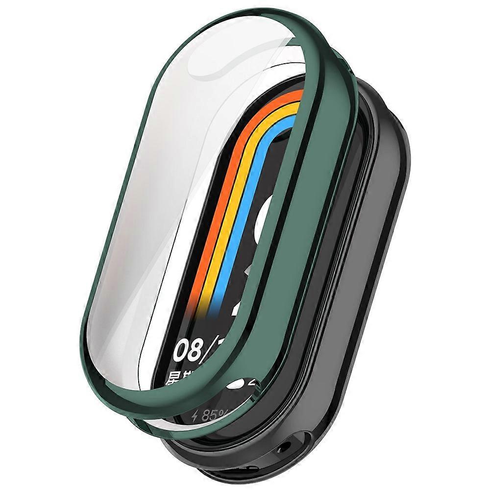 Pour Xiaomi Smart Band 10 / 10 NFC Montre Case Protection Complète Résistant aux rayures Couverture TPU Électrolytique Vert