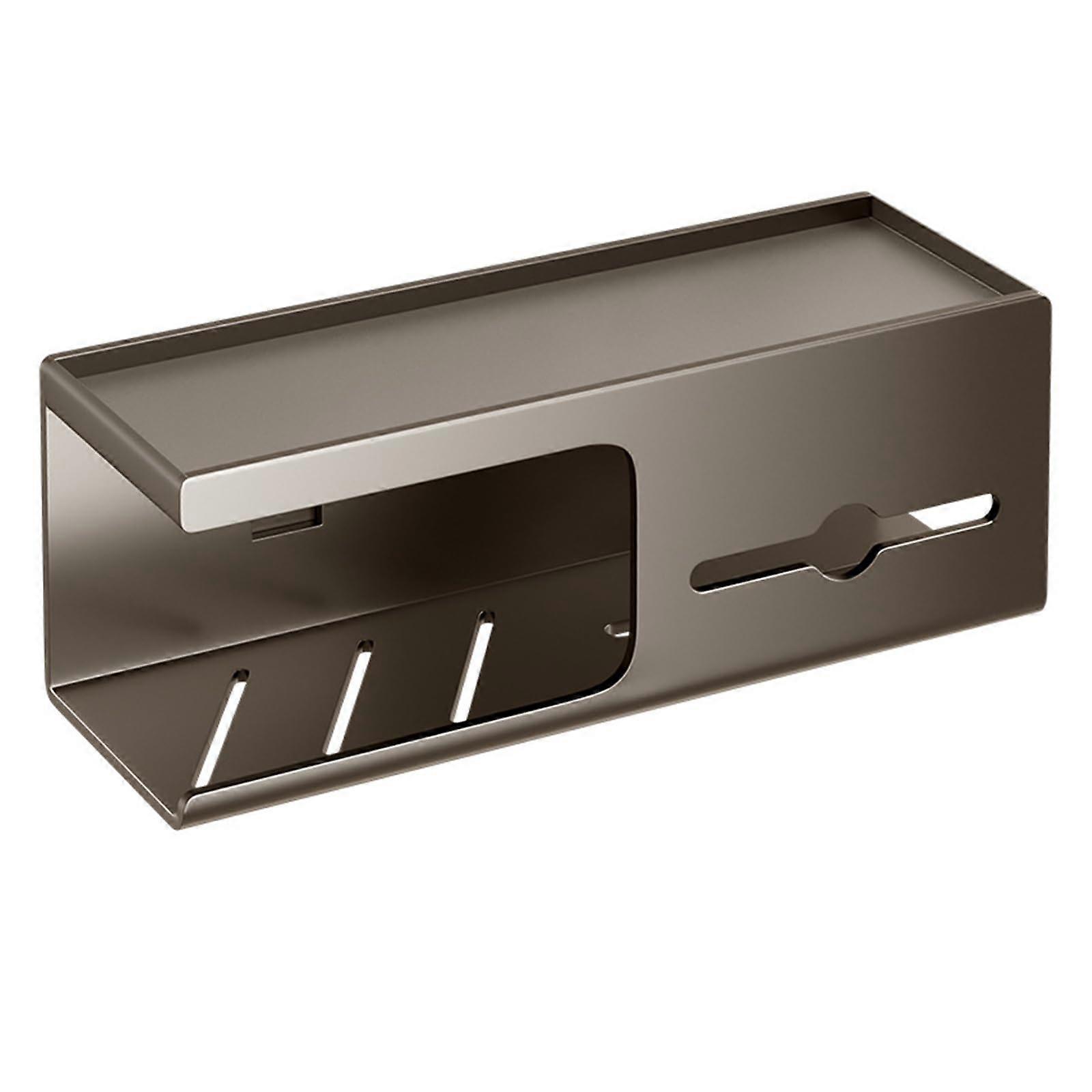 Selfadhesive toilet paper holder with nodrill wall mounting, toilet roll holder with storage for bathroom Ref: 4245