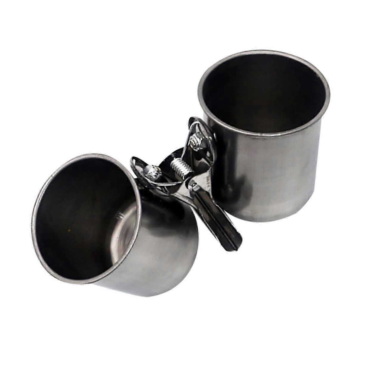 Bird Feeder And Water Dish 2-Pack Hanging Feeding Station For Parrots And Small Birds Easy Install Clean For Feeding