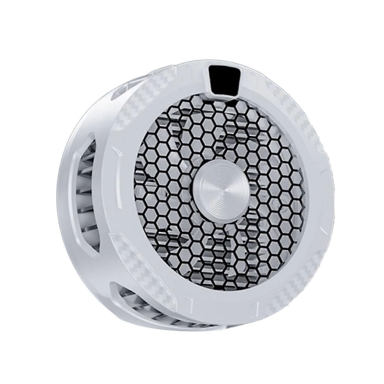 Professional Mobile Gaming Coolers Aluminum Heat Sink Magnetic Attachment Semiconductor Chip 3 Speed Setting for Game  White