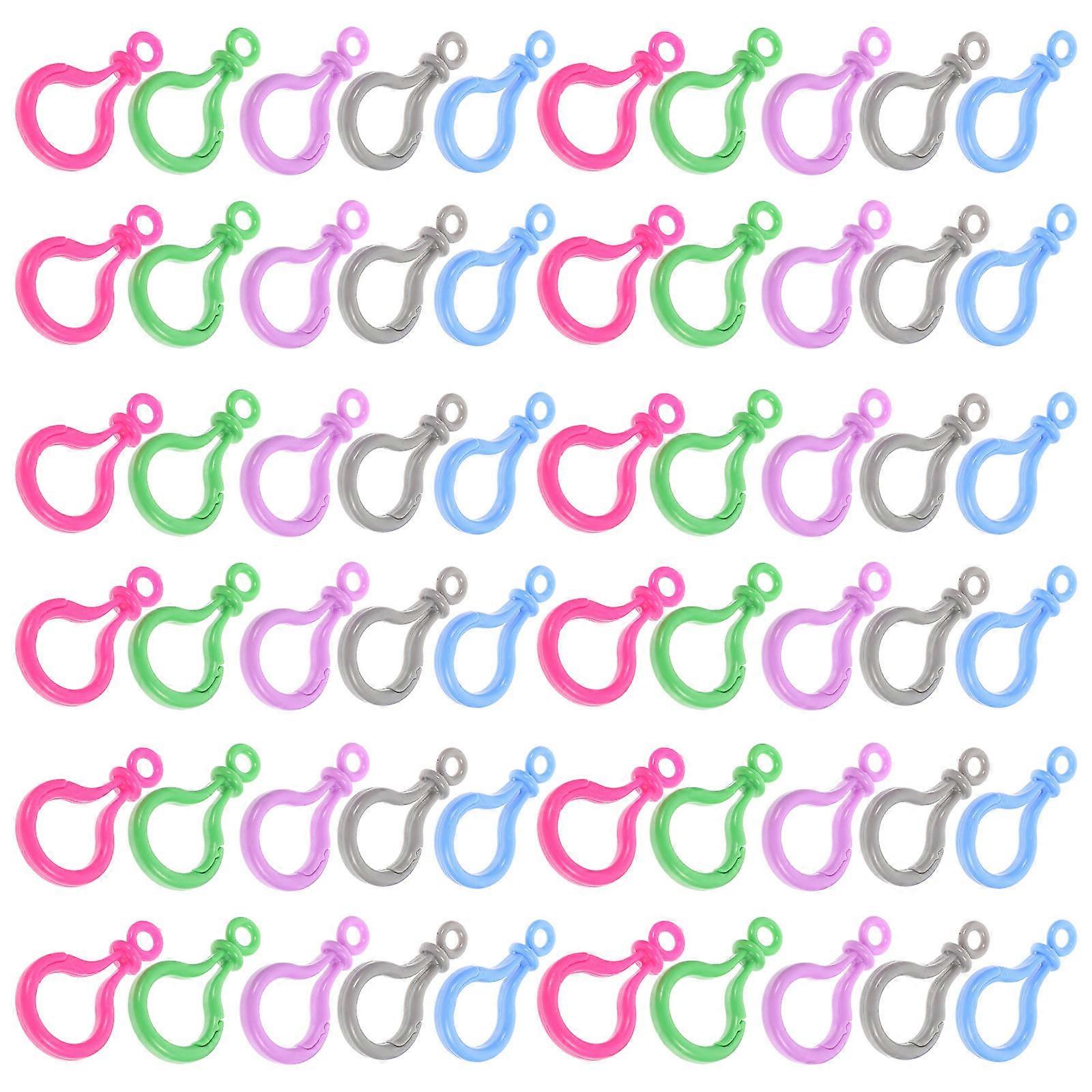 50pcs Professional Lobster Clasps Keychain Clips for Lanyard Key Chain Accessories