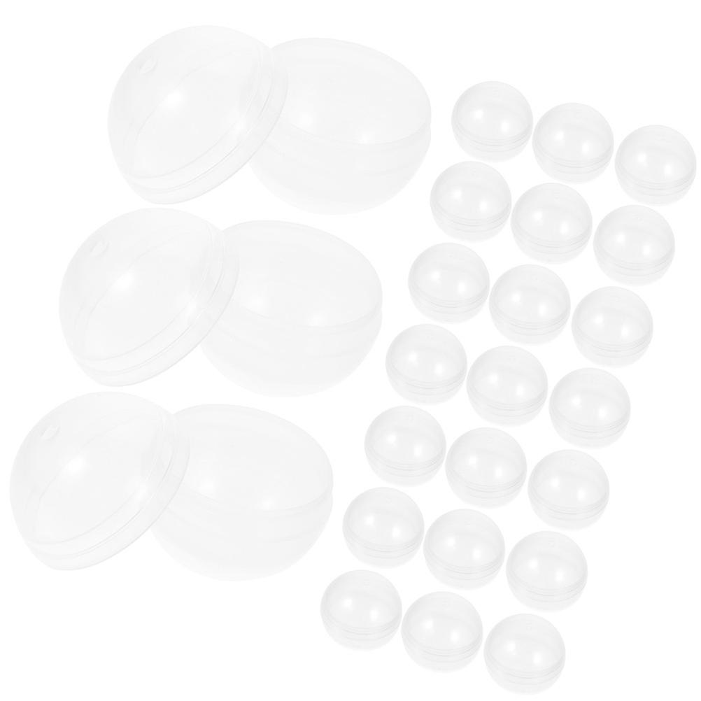 Fillable Balls 40Pcs Transparent Plastic DIY for Storage Use