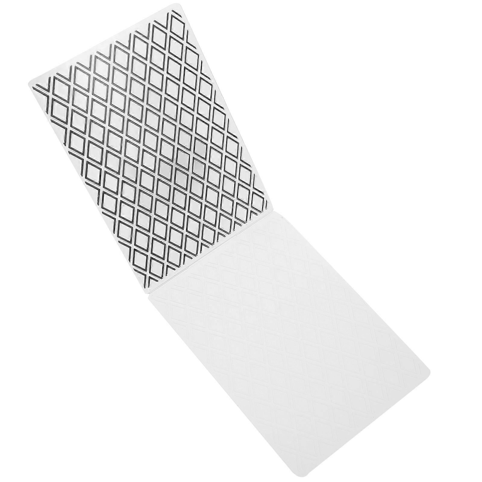 Durable Embossing Templates for Decoration Craft with Plastic White Color Fits Machines 3D Design