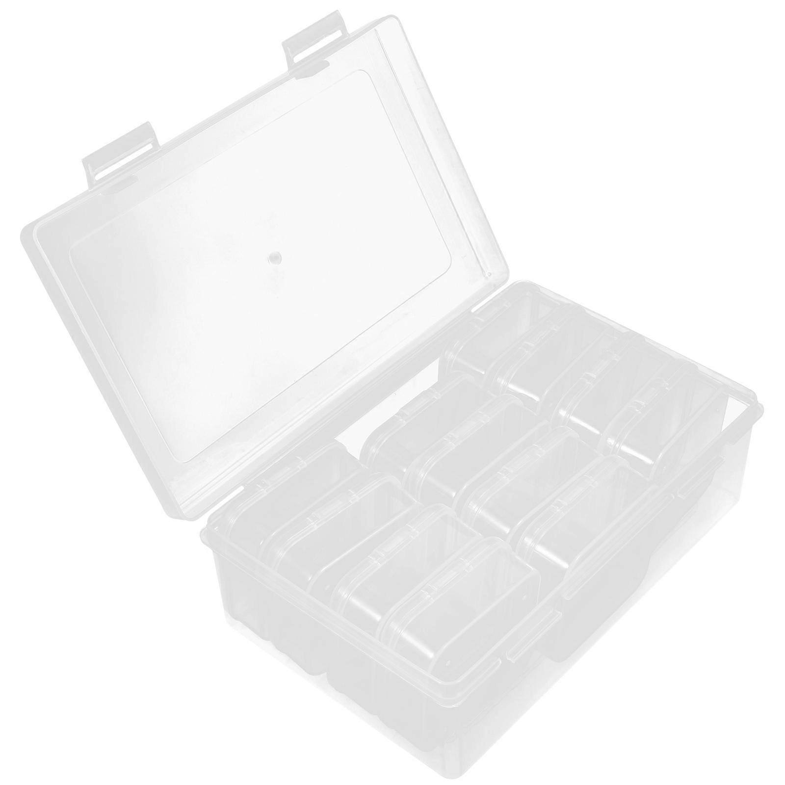 1 Set Mini Jewelry Organizer Box Beads Storage Case Multi Functional Storage Box with Lid