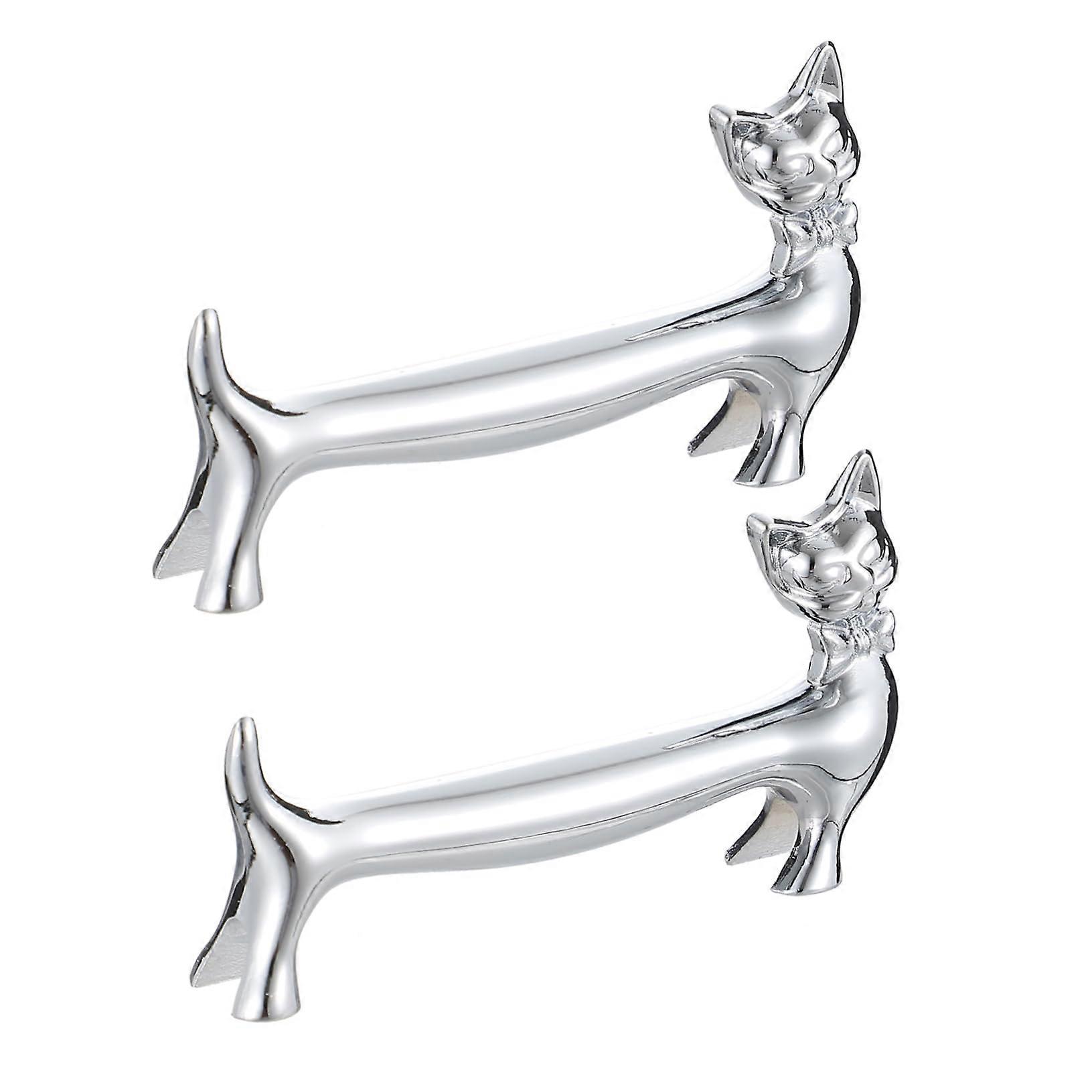 2 Pieces Metal Chopstick Holder Stand for Chopsticks Spoons and Forks, Creative Table Decoration and Practical Storage for Your Table