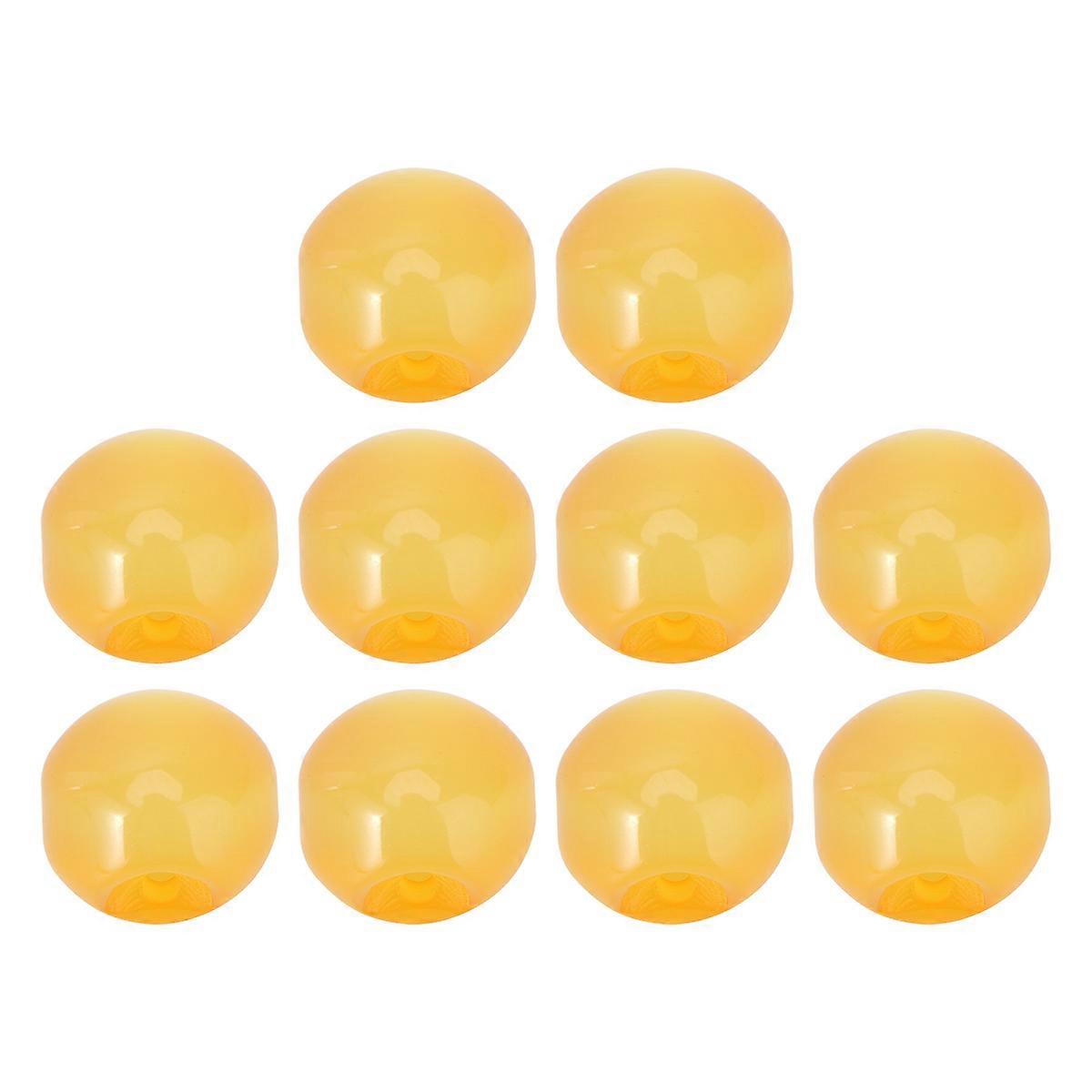 Small Buttons For Craft Round Buttons For Sewing Diy Projects 10mm Yellow Resin Circular 10Pcs