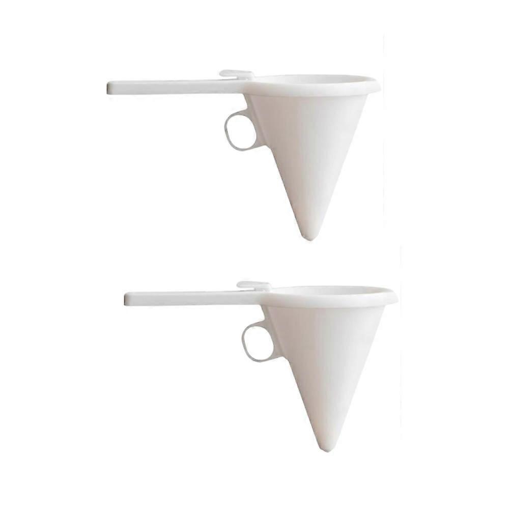 White Plastic Cake Decorating Funnel for Home Use Handheld Design Wonderful Kitchen Tool