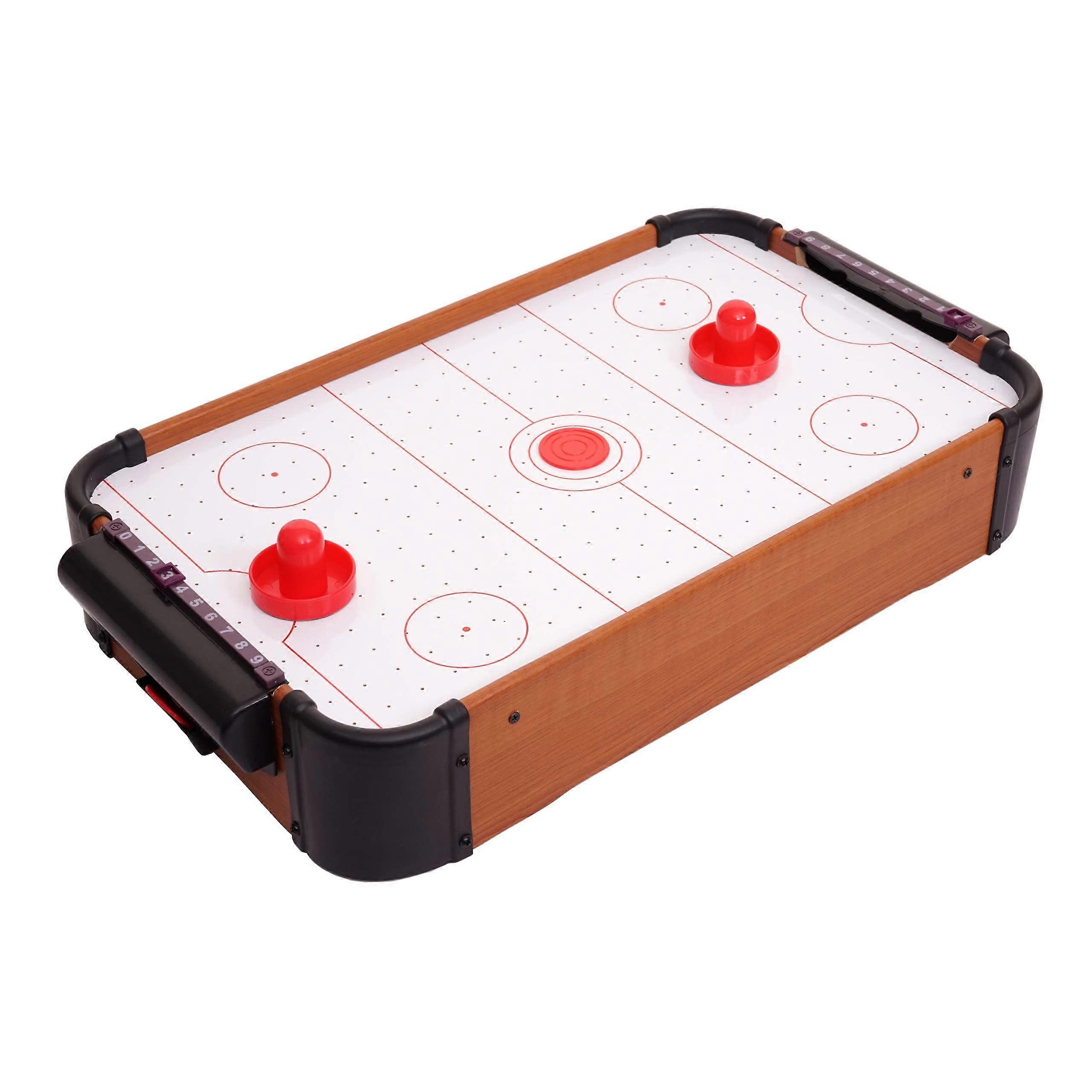 Mini Air Hockey HWCJ10 Table Game Air Hockey with Accessories Wood 56 x 30 x 10 cm