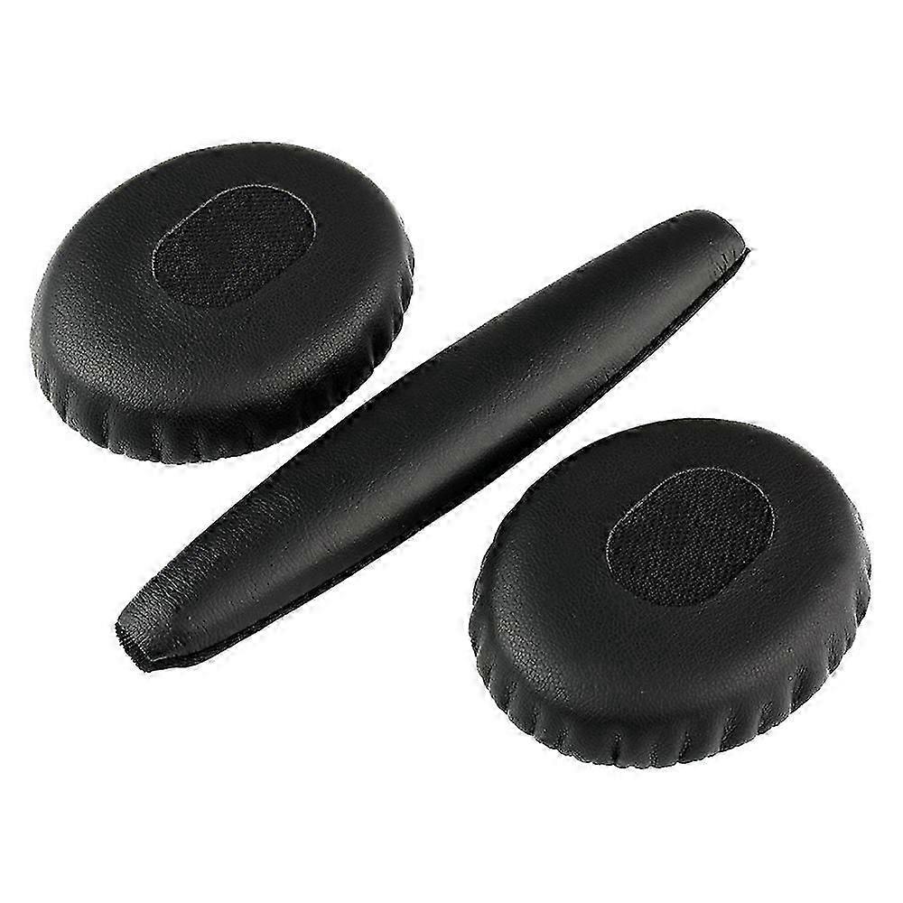 ​For Bose QC3 QuietComfort 3 Replacement Ear Cushions Headband Pad Set Black Memory Foam Comfortable​