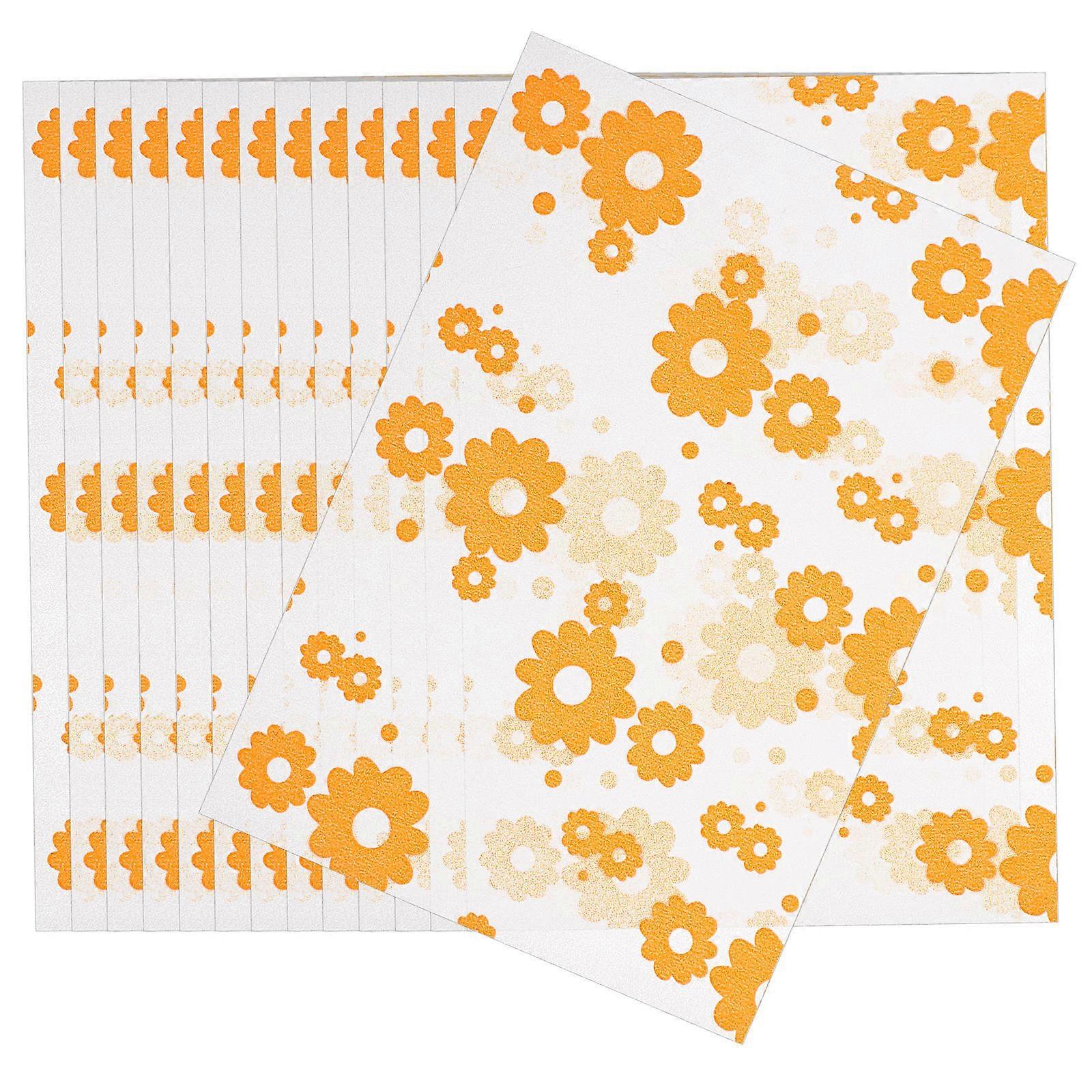 Orange Candy Wrapper Paper for Packing Chocolate and Decorations 100 Sheets