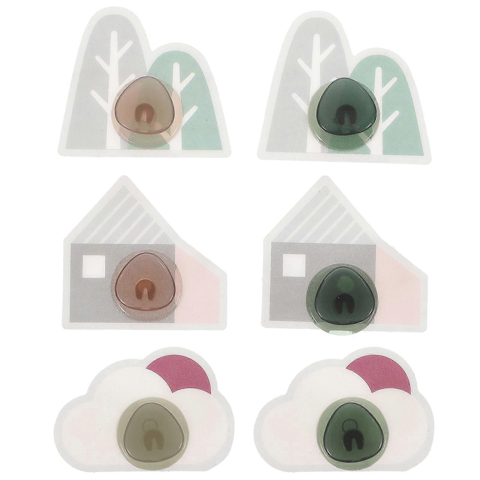 Here's a polished and professional product description based on your input:
**6PCS Decorative Wall Hooks – Strong Adhesive Towel & Clothing Hooks