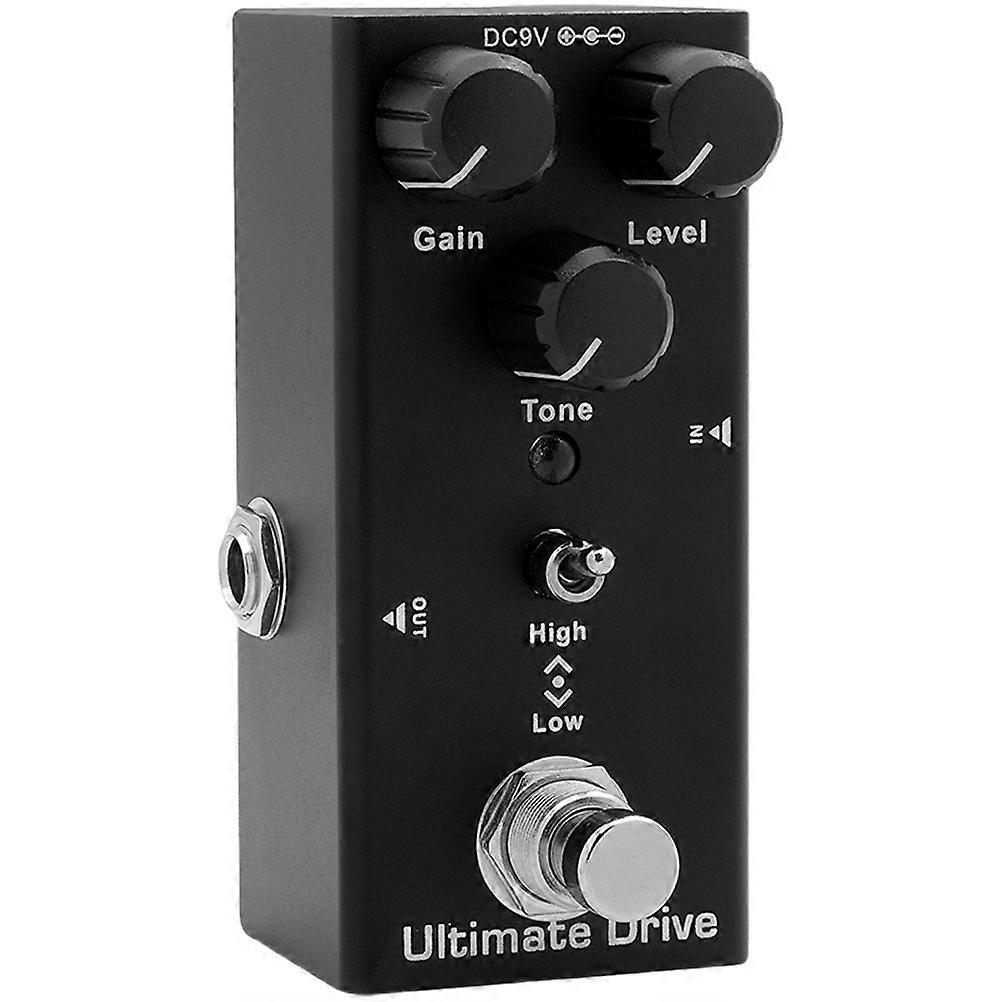 Electric Guitar Distortion Pedal Premium Circuit Rectangular Shape Heavy Metal Style 3.6×1.7×1.3in 1Pack