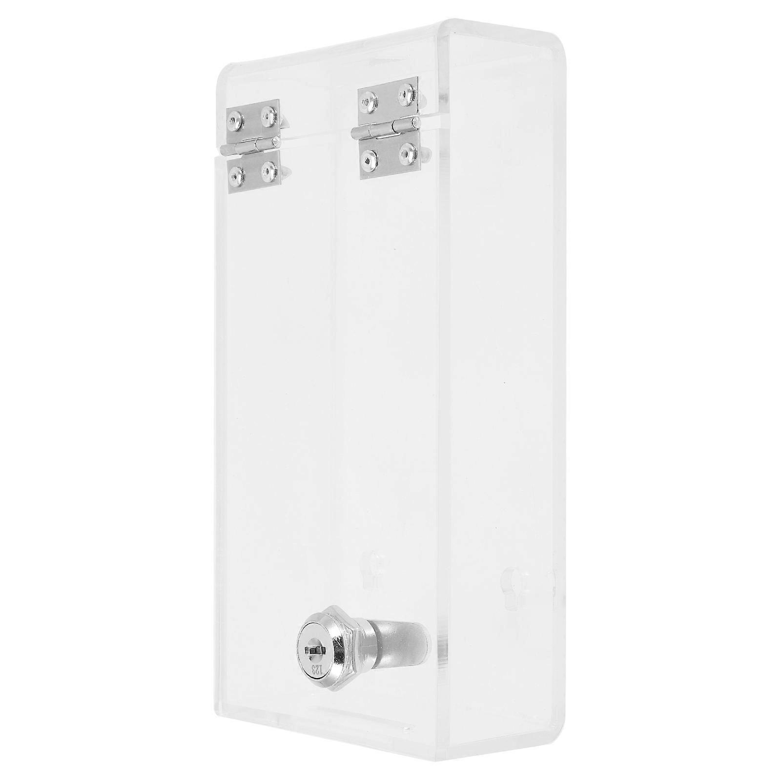 Transparent Phone Locker with Lock – Scratch Resistant Storage Box for Cellphones, Emergency Call Slot, Charge While Locked, Lightweight – Ideal for