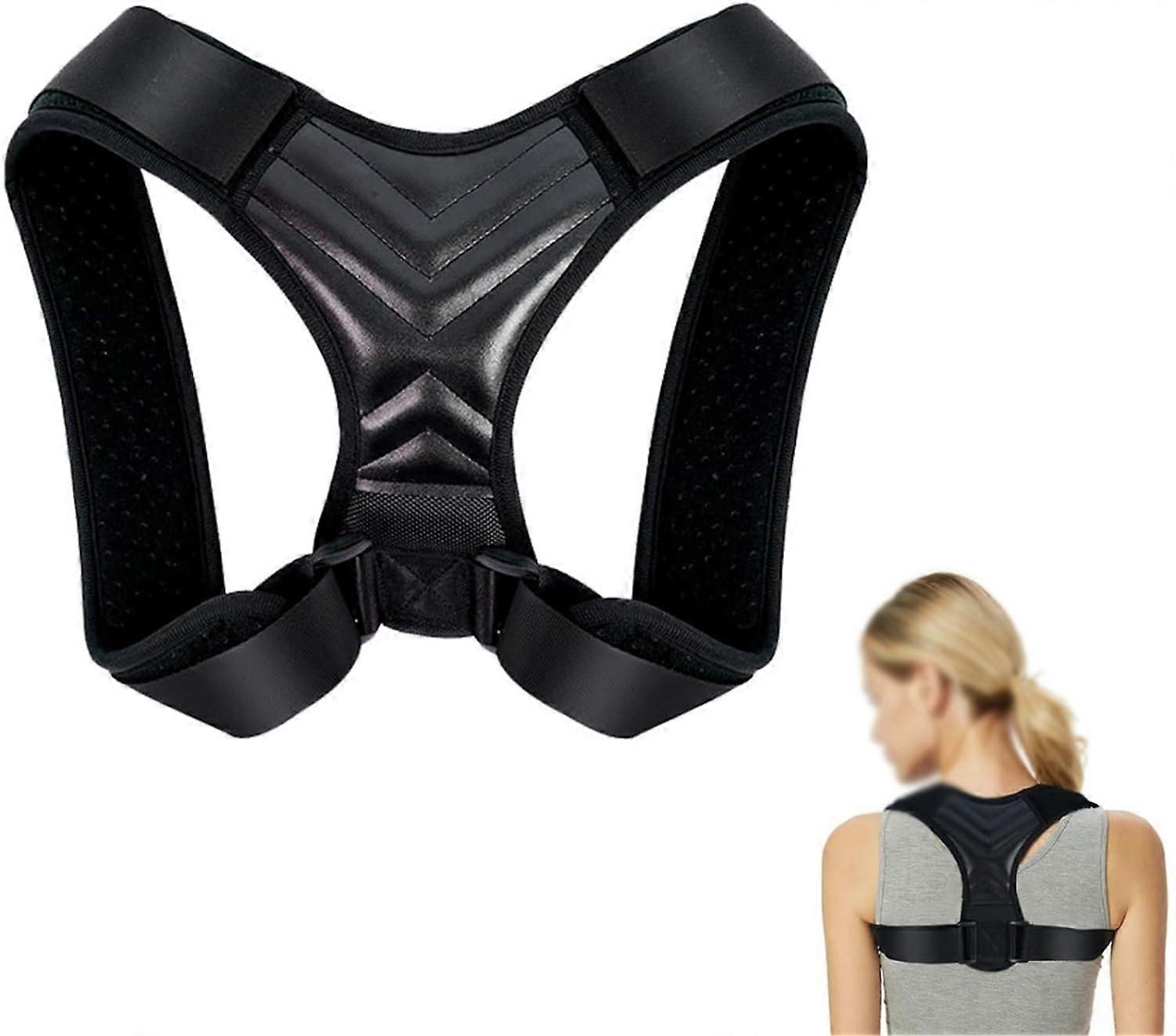 Back Straightener X-Small Size, Adjustable Back Support Belt with Shoulder Straps for Posture Correction and Scoliosis Prevention