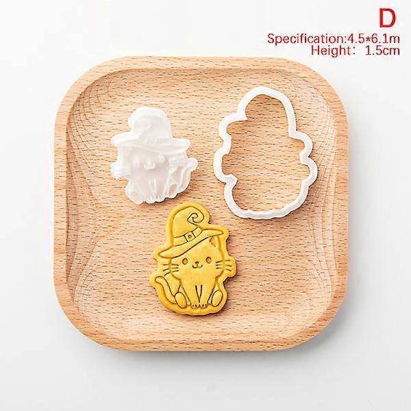 Halloween kitten cookie mold, ghost & cartoon kitten cat shape