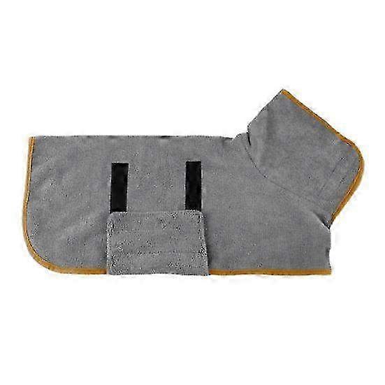 Super Absorbent Microfiber Dog Bathrobe Towel Wrap - Ρυθμιζόμενη μέση &; πλένεται στο πλυντήριο πετσέτα στεγνώματος για μικρά, μεσαία & μεγάλα κατοικίδια