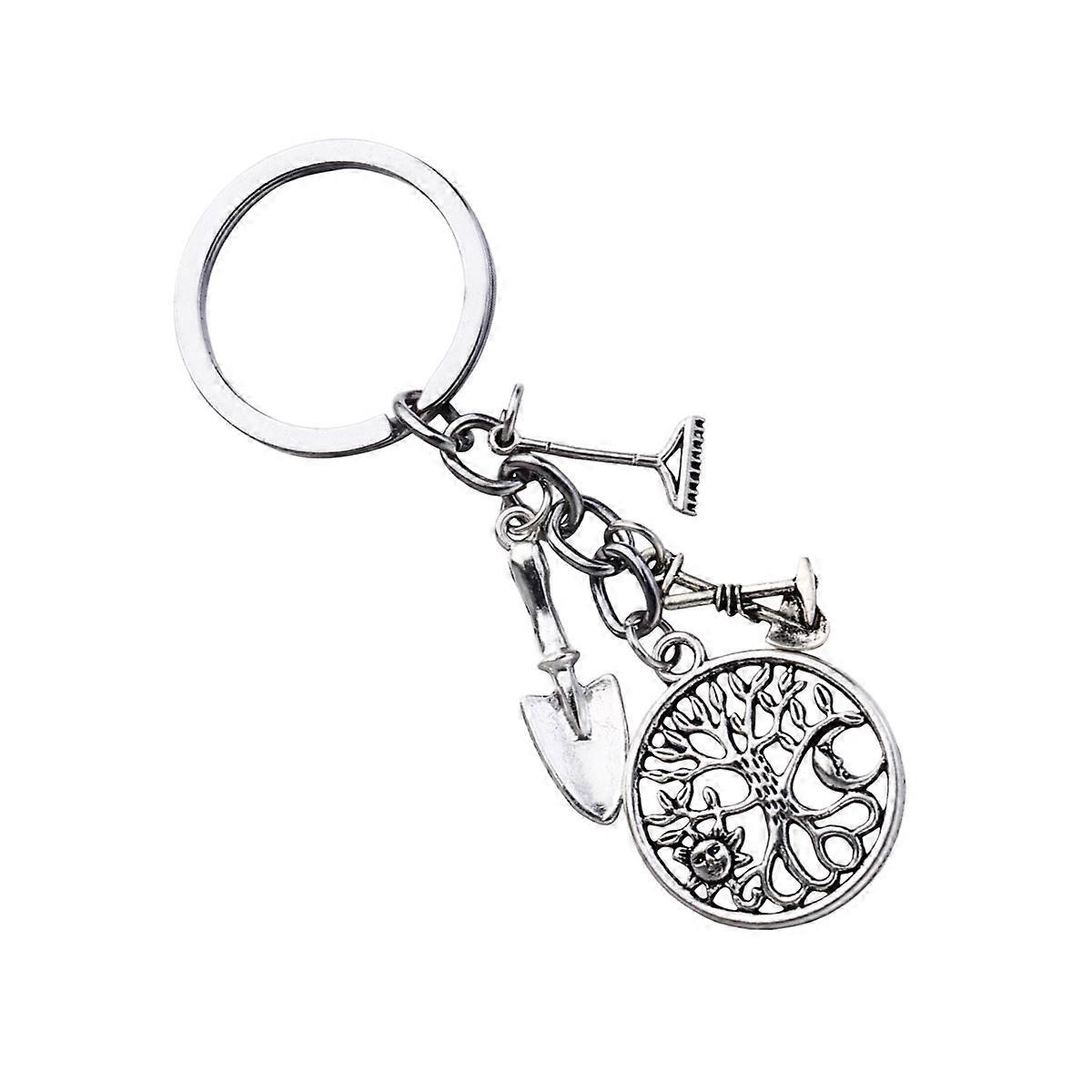 Creative Tree Design Durable Alloy Keychain Pendant for Teachers Day – Unique Key Ring & Craft Ornament for Everyday Use