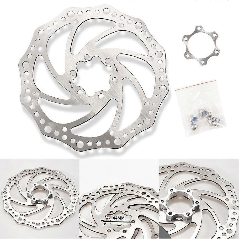 Bicycle disc brake rotor set, 160 mm diameter, suitable for various bicycles (rotor with bolt)