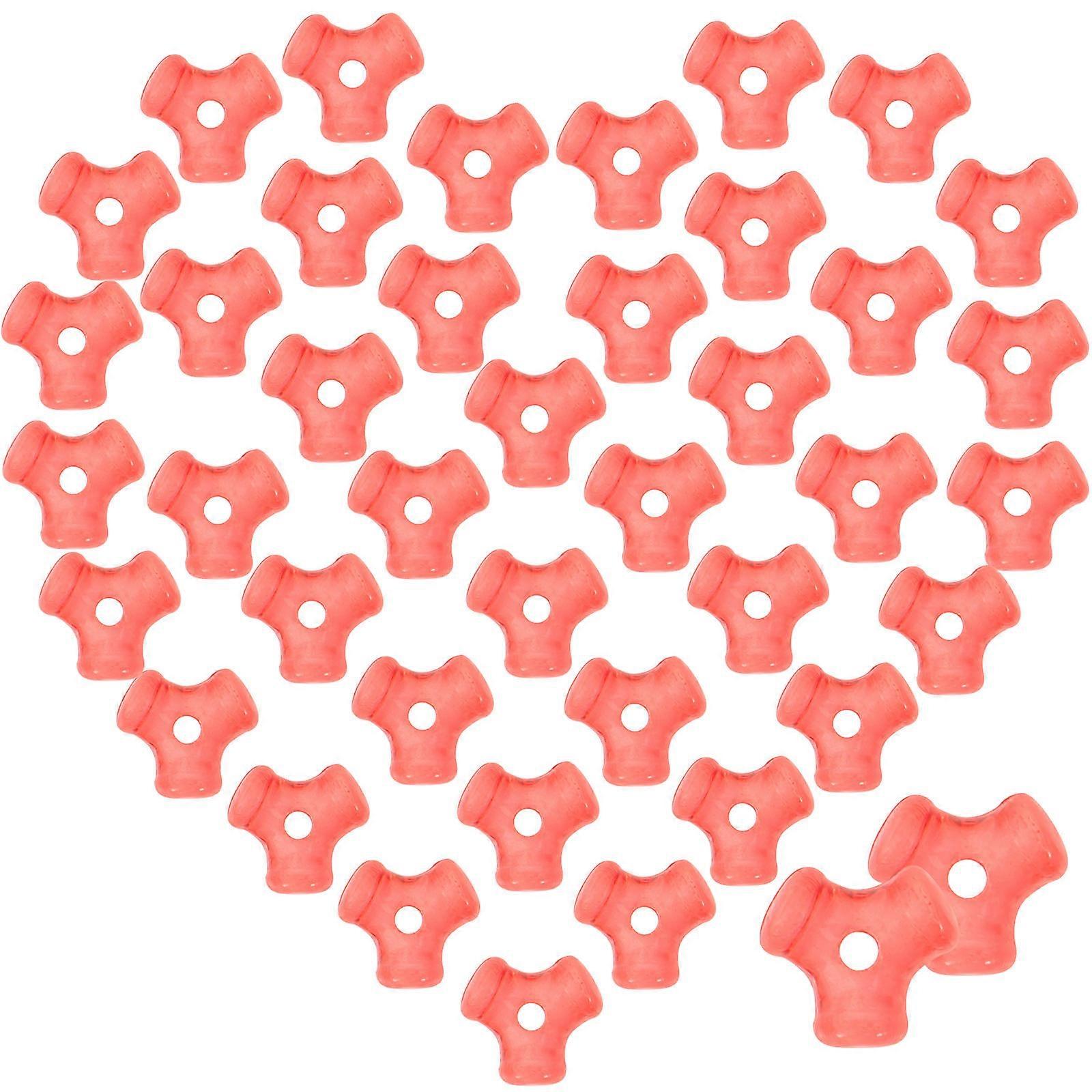 1000 Pieces Red Plastic Beads Suitable For DIY Jewelry Making Including Necklace Bracelet And Craft Projects Triangle Bone Shape