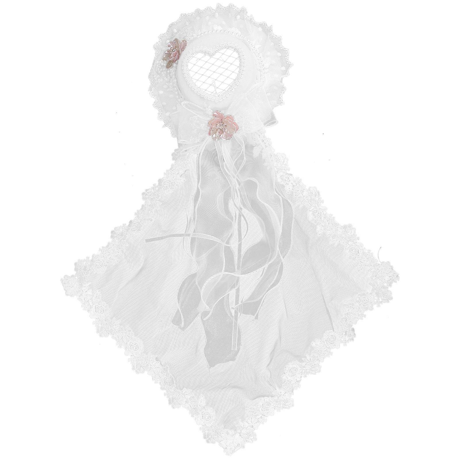 متعدد الاستخدامات لوليتا ميني قبعة أعلى كليب الشعر مع الحجاب الدانتيل الفريد للتأثيري 1 قطعة