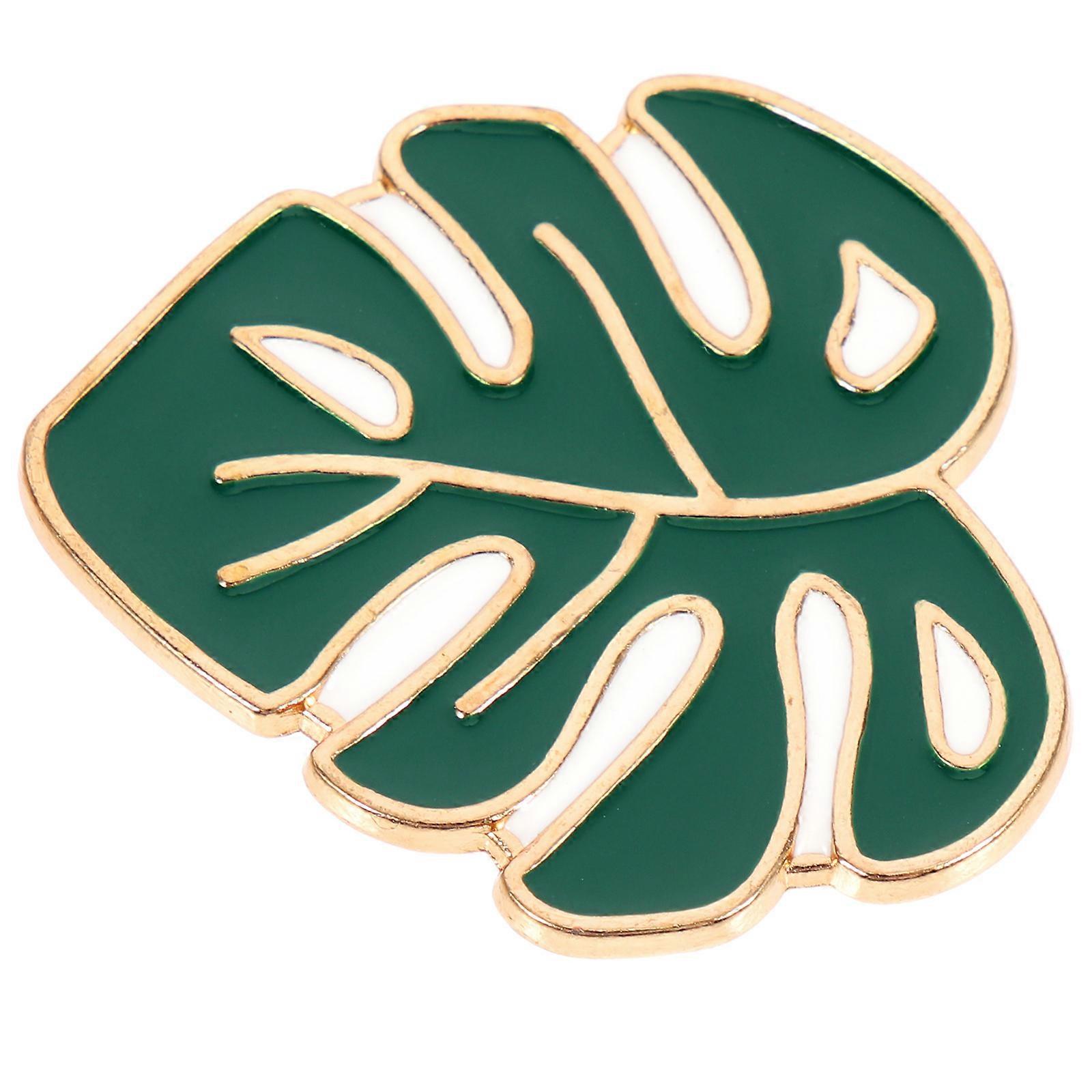 Magnetic Needle Minder with Embroidery Pattern for Safe Needle Holding and Desktop Organization Green Alloy