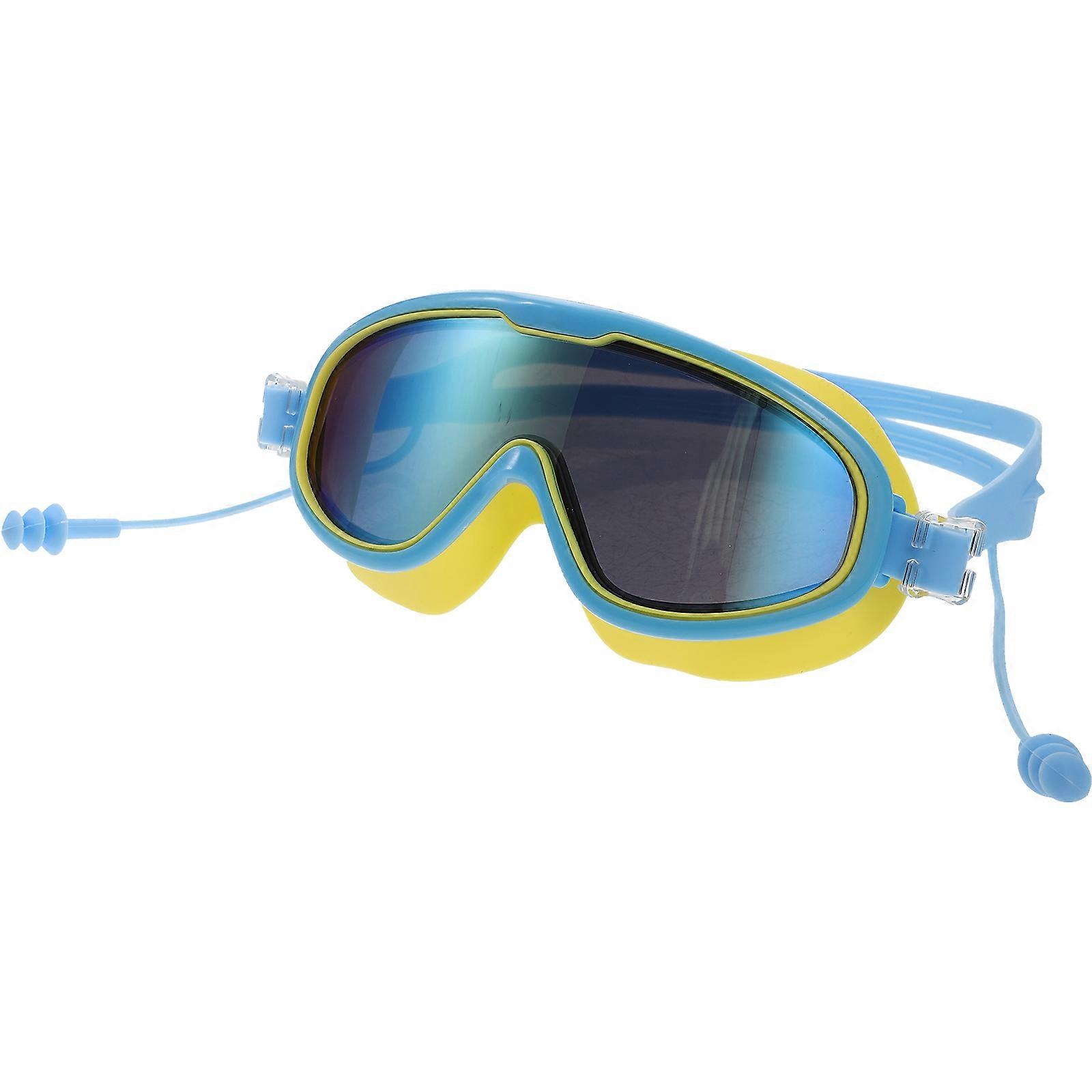 Swim Goggles with Cartoon Design, Wide Frame, Fog Free Vision, Comfortable Fit for Boys and All Ages, Durable and Convenient