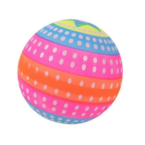 Large Luminous Bouncy Ball High Bounce Rubber Ball for Children Multicolored Luminous Toy - Shiny Toy