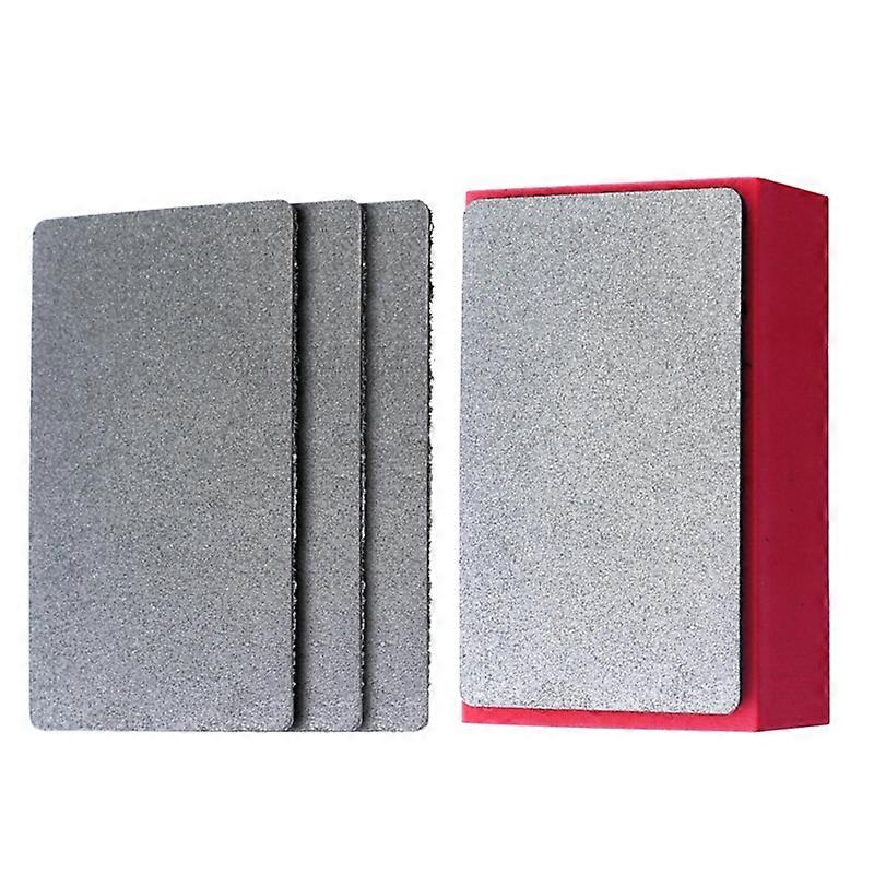Portable Diamond Hand Polishing Pad 9.6x6x 3cm/3.78x2.36x1.18'' Abrasive Pad for Glass Plate for Metal Polishing Grinding 40JA