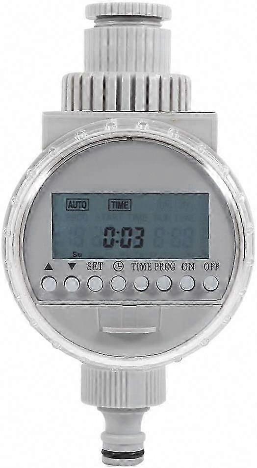 Smart Watering Controller, Solar Powered Automatic Timer Watering Scheduler with Digital Display Digital Screen for Garden Lawn Greenhouse Grass