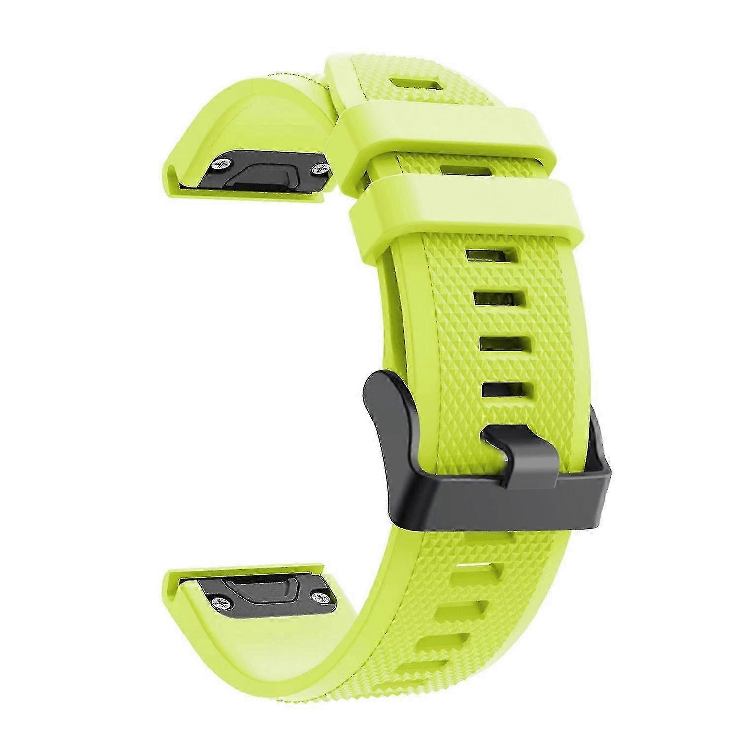 Correa deportiva de silicona ajustable para Garmin Fenix 5 con hebilla negra