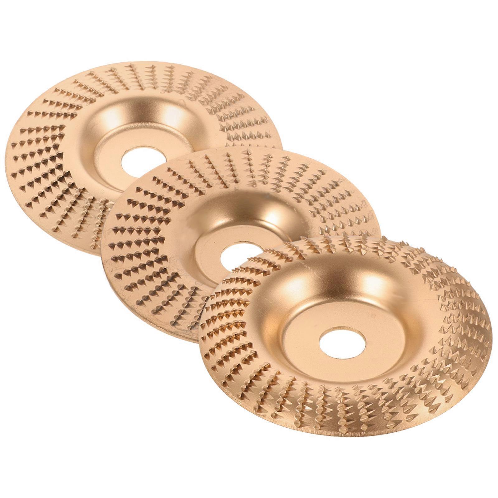 3Pcs Angle Polishing Disc For Craftsmen Wood Products Woodworking 10.00X10.00X1.00CM Flat Shape Versatile