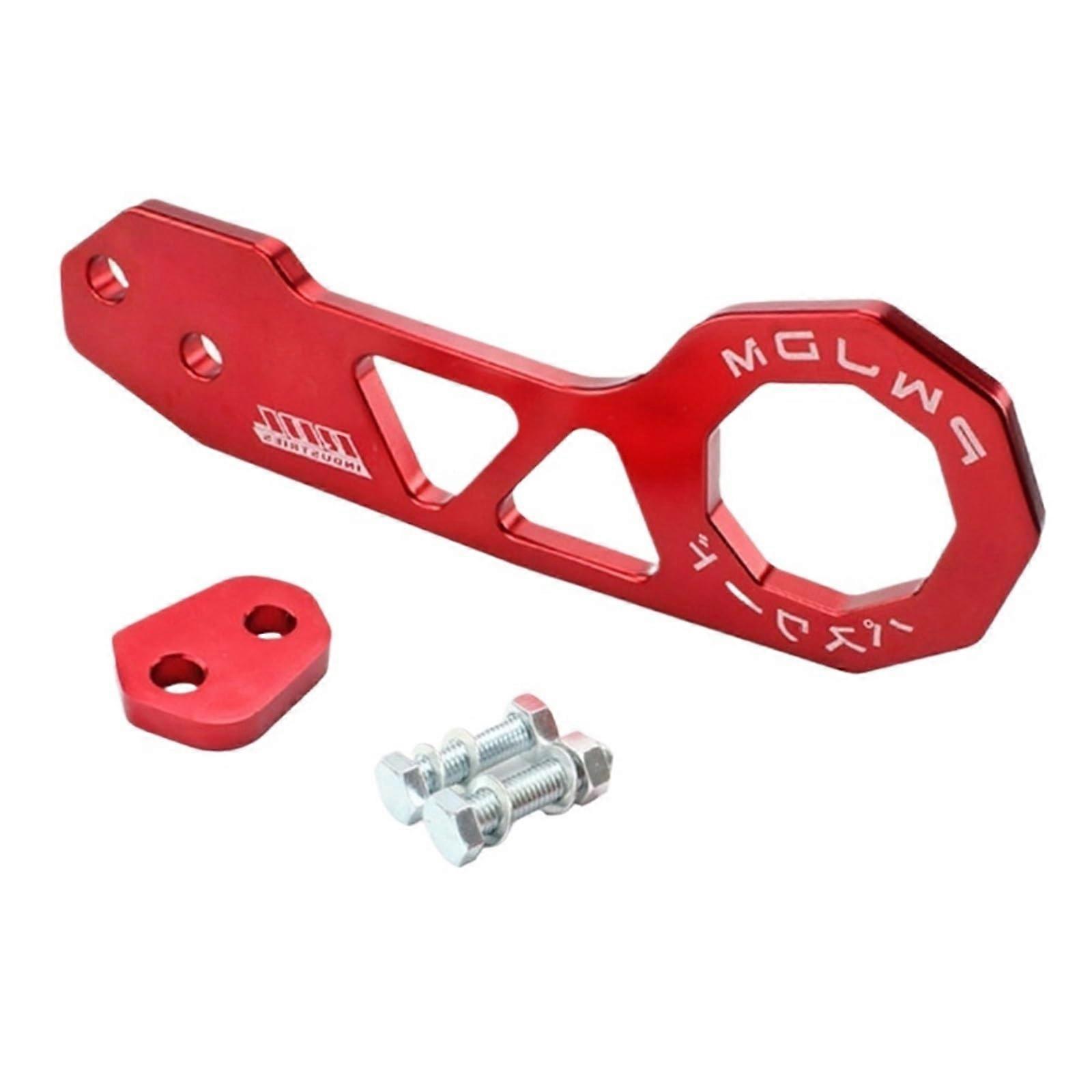 The trailer hitch is suitable for the modified bumper trailer with rear tow hook, compatible with the Civic Fit GK5 car (Red 1pc).