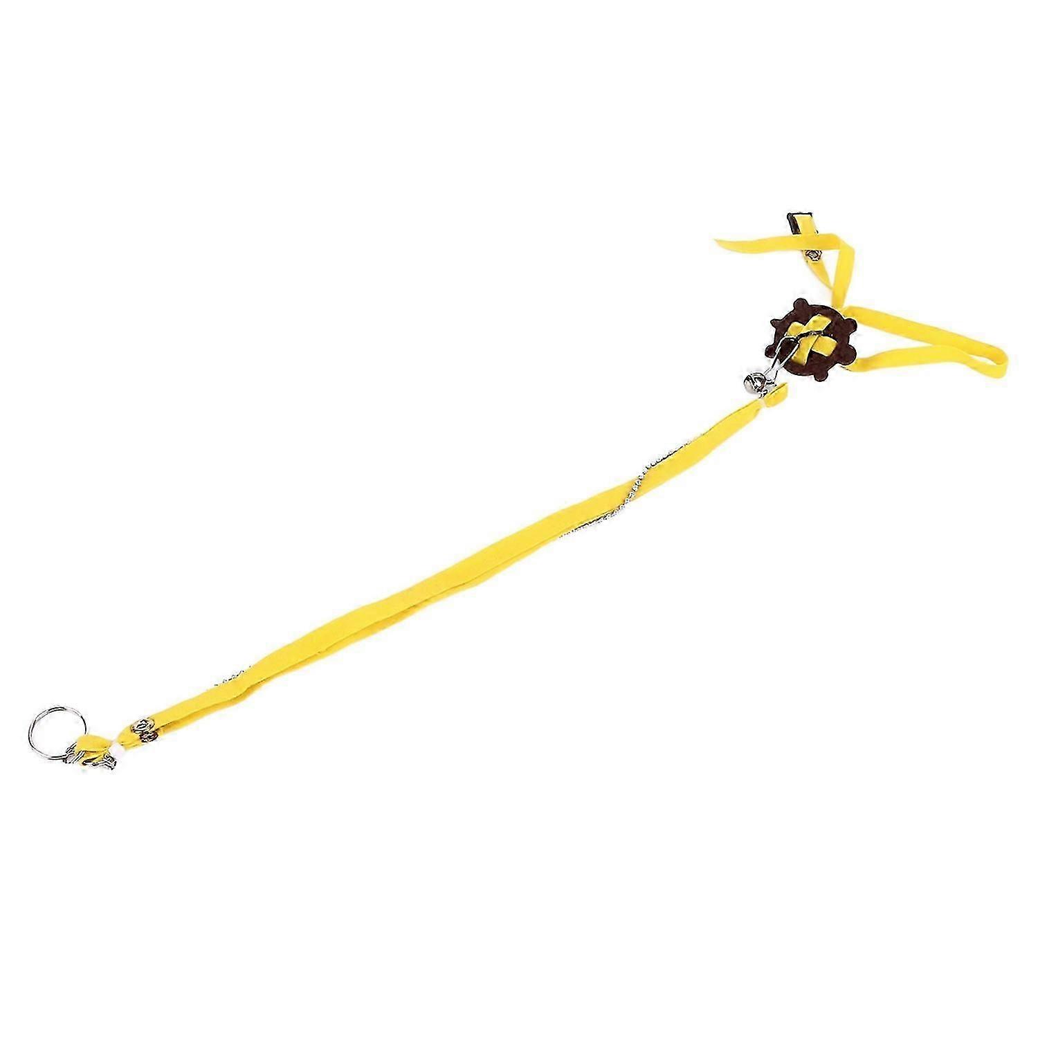 Tortoise Harness Strap Safety Control Soft PU Leather Adjustable Lizard Leash for Training Walking W