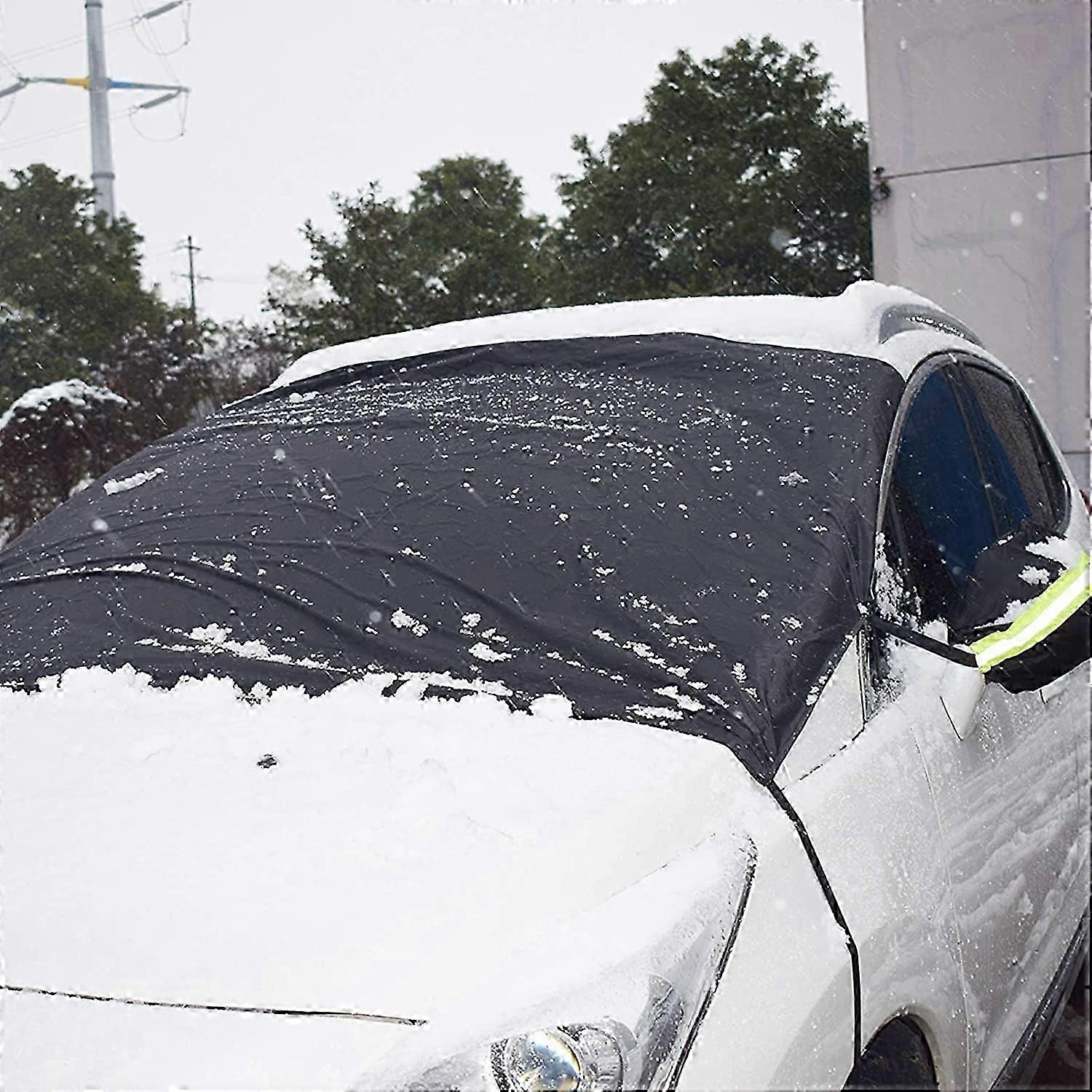 Housse de pare-brise de voiture, noir (212 x 122cm)