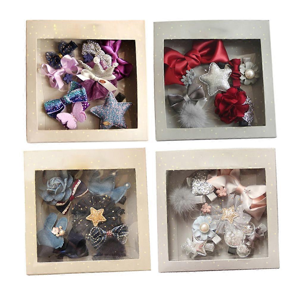 10Pcs Bowknot Hairpins Set For Baby Girls And Kids Ideal For School Activities And Home Parties In Assorted Colors