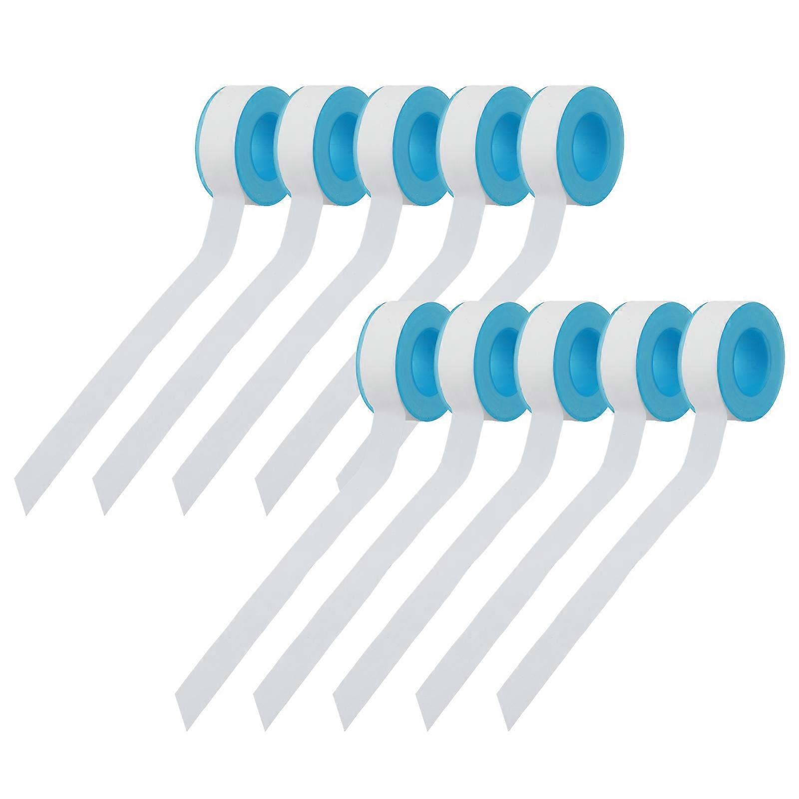 White PTFE Tape 10 Rolls Per Pack Water Proof Tape For Sealing Fittings And Pipes Used In Home Commercial And Applications