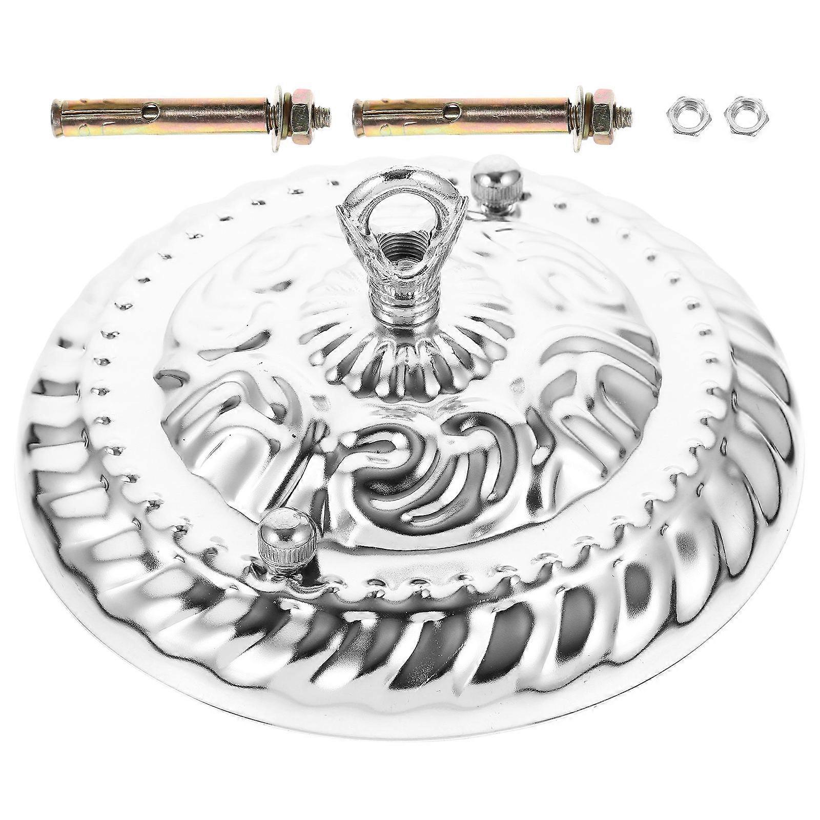 Light Canopy Ceiling Cover Plate for Chandeliers, Durable Heavy Duty Design with Chrome Finish, Easy Installation for Multiple Spaces