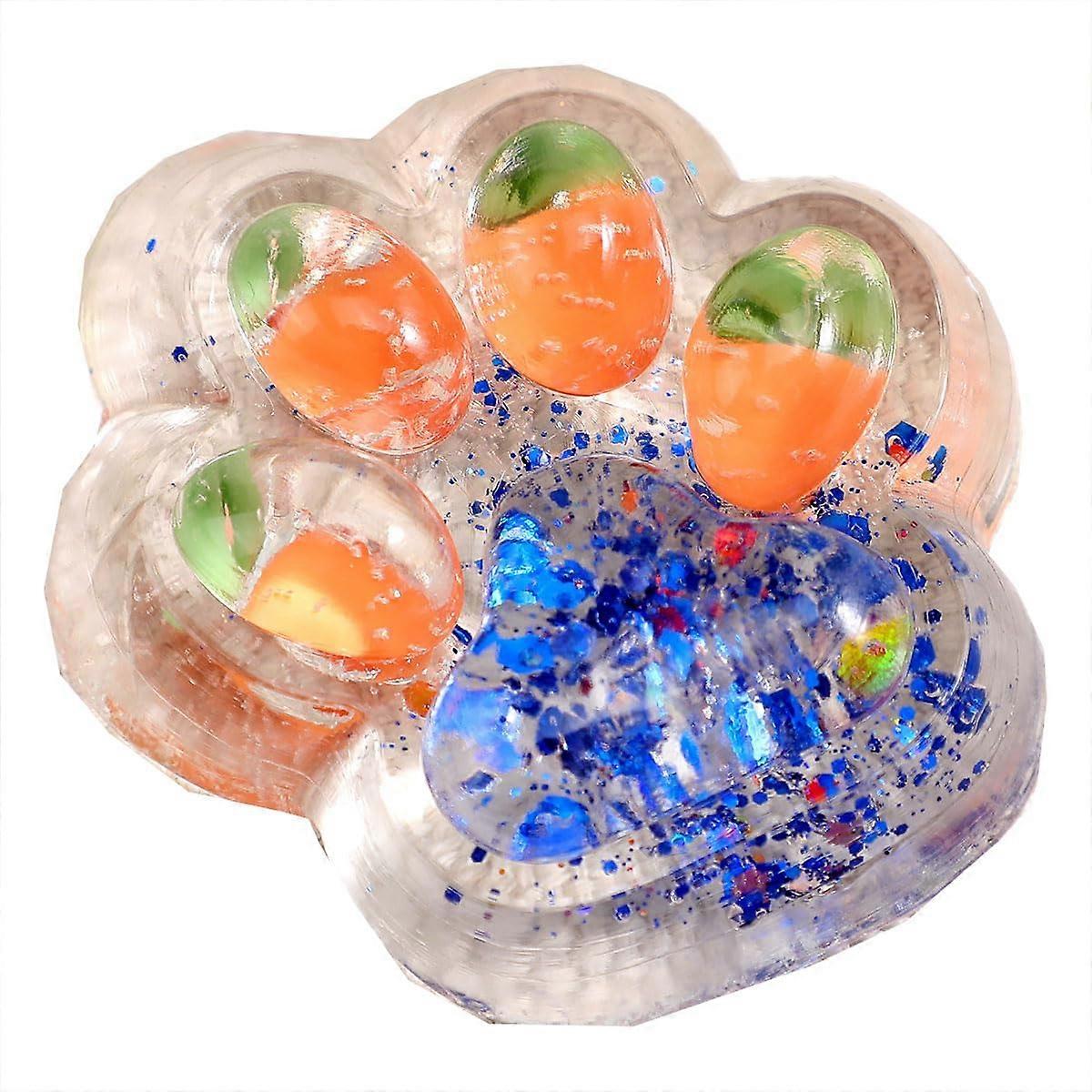 Giant Cat Claw, StressResistant, Transparent, Soft and Fun (OrangeYellow)