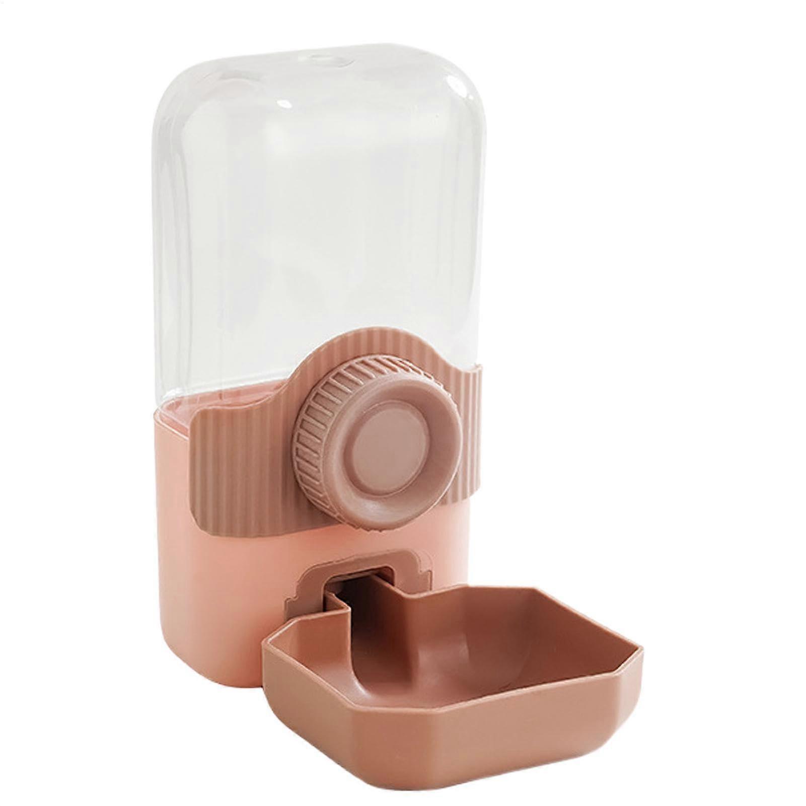 Automatic Cat Feeder and Water Dispenser - Easy to Clean Pet Feeder with Weight Detection for Cats and Dogs, Pink