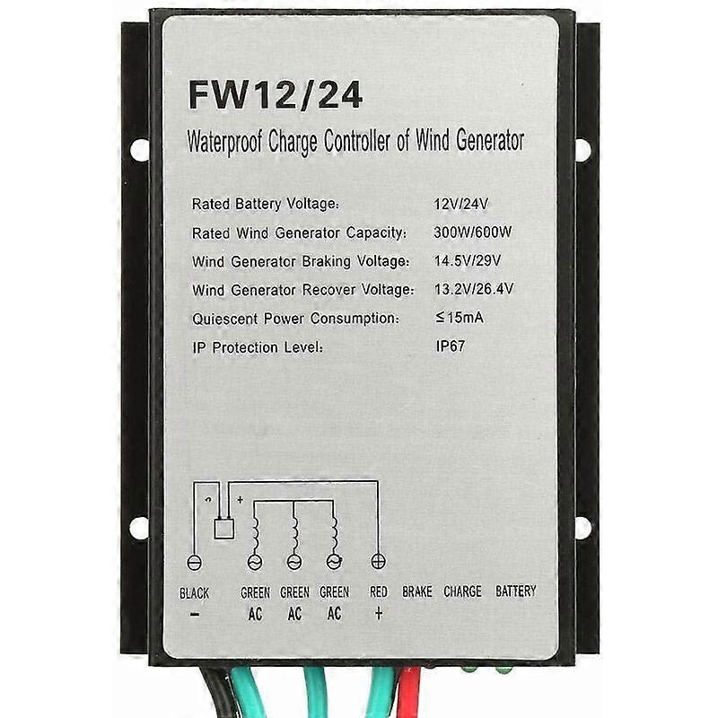 Wind Turbine Generator Charge Controller Wind Turbine Generator Automatic Charge Regulator FW12/24 12/24V 300W/600W