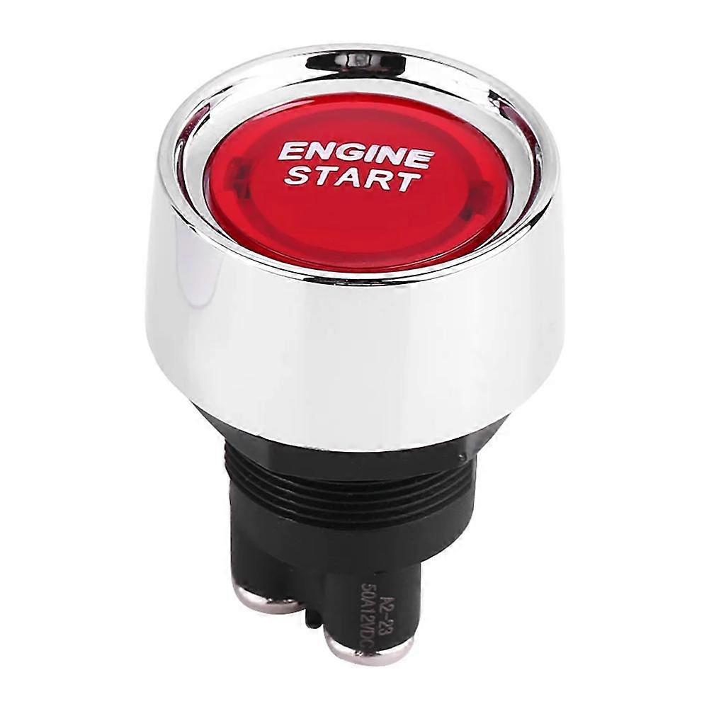 Universal Engine Start Switch with LED Light Push Button Ignition 12-24V Easy Install