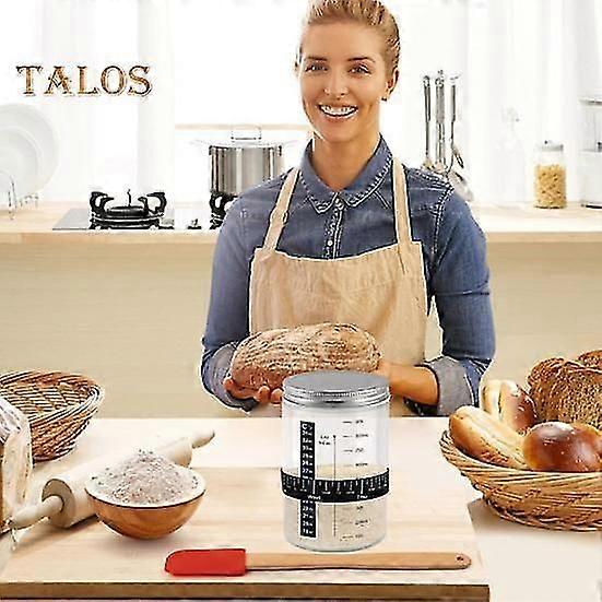 リネンライナーカバー付きサワードウスターターキット温度マーキングテープスクレーパークリーニングブラシスパチュラミキサーブレードスクレーパーガラス瓶パンベーキング