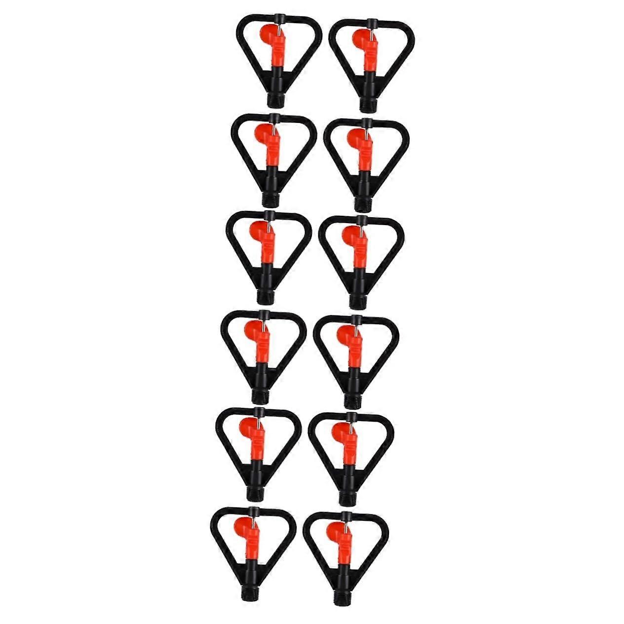 Automatic Lawn Sprinkler Nozzle Set - Durable Plastic Water Sprayer for Efficient Garden Irrigation, Assorted Color Atomizing Spray Heads, 4pcs