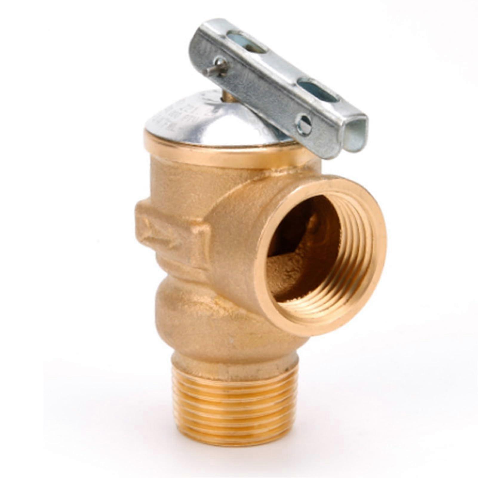 Temperature Relief Valve 3/4 NPT 150 PSI for Heating Hot Water Tanks, Durable and Stable Pressure Release System