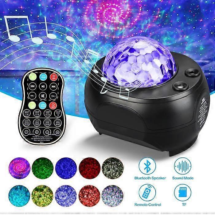 INFINITOO LED Star Projector with Bluetooth Speaker Timer Night Light 32 Modes Remote Control