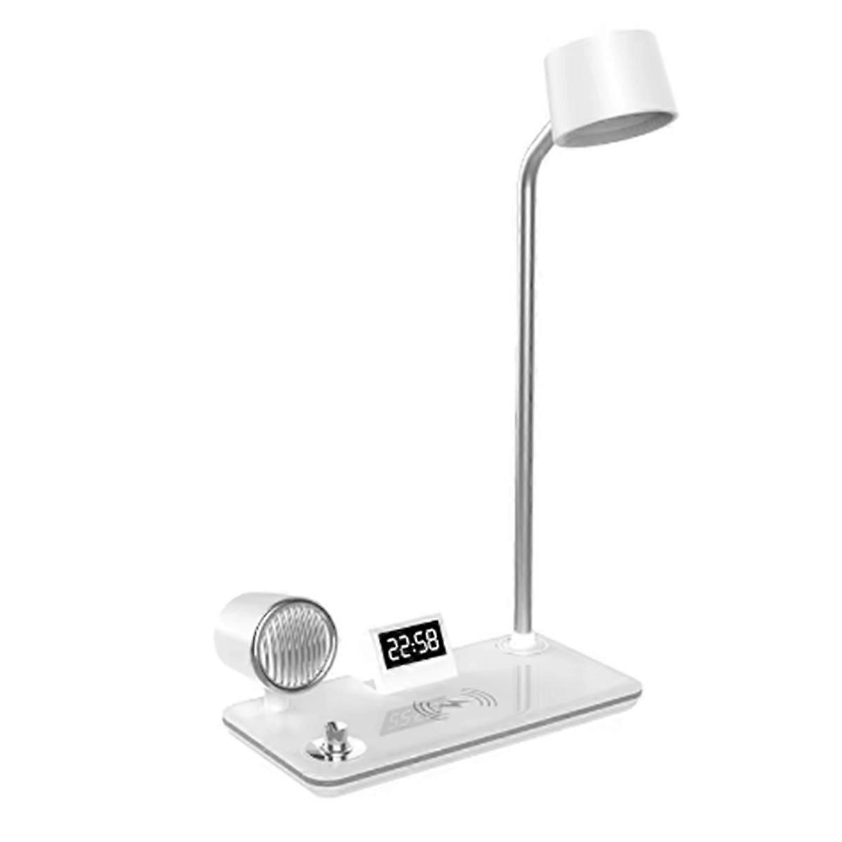 Multi-Functional Wireless Phone Charging Desk Lamp White