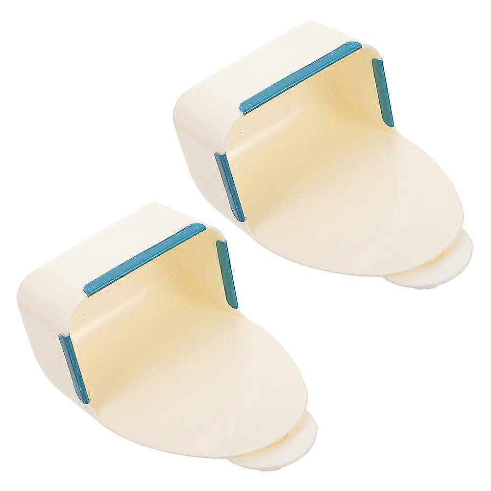 Hanging Feeder Rabbit Food Holder Suitable for Feeding Small Pets White Plastic Durable 2Pack