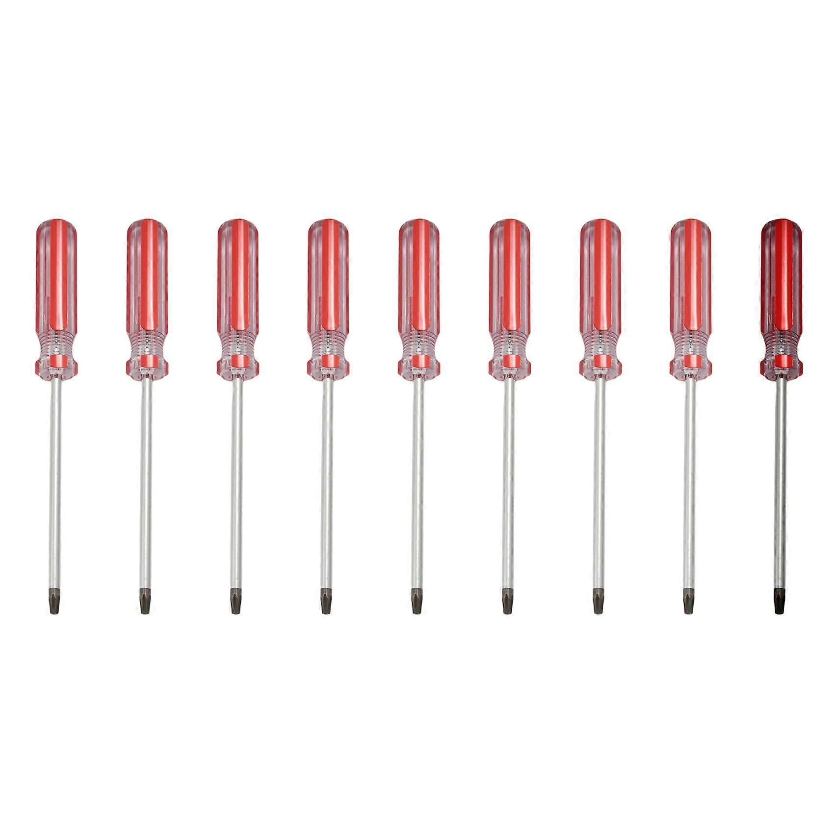 10X Plastic Handle T20 Security Torx Screwdriver Hand Tools