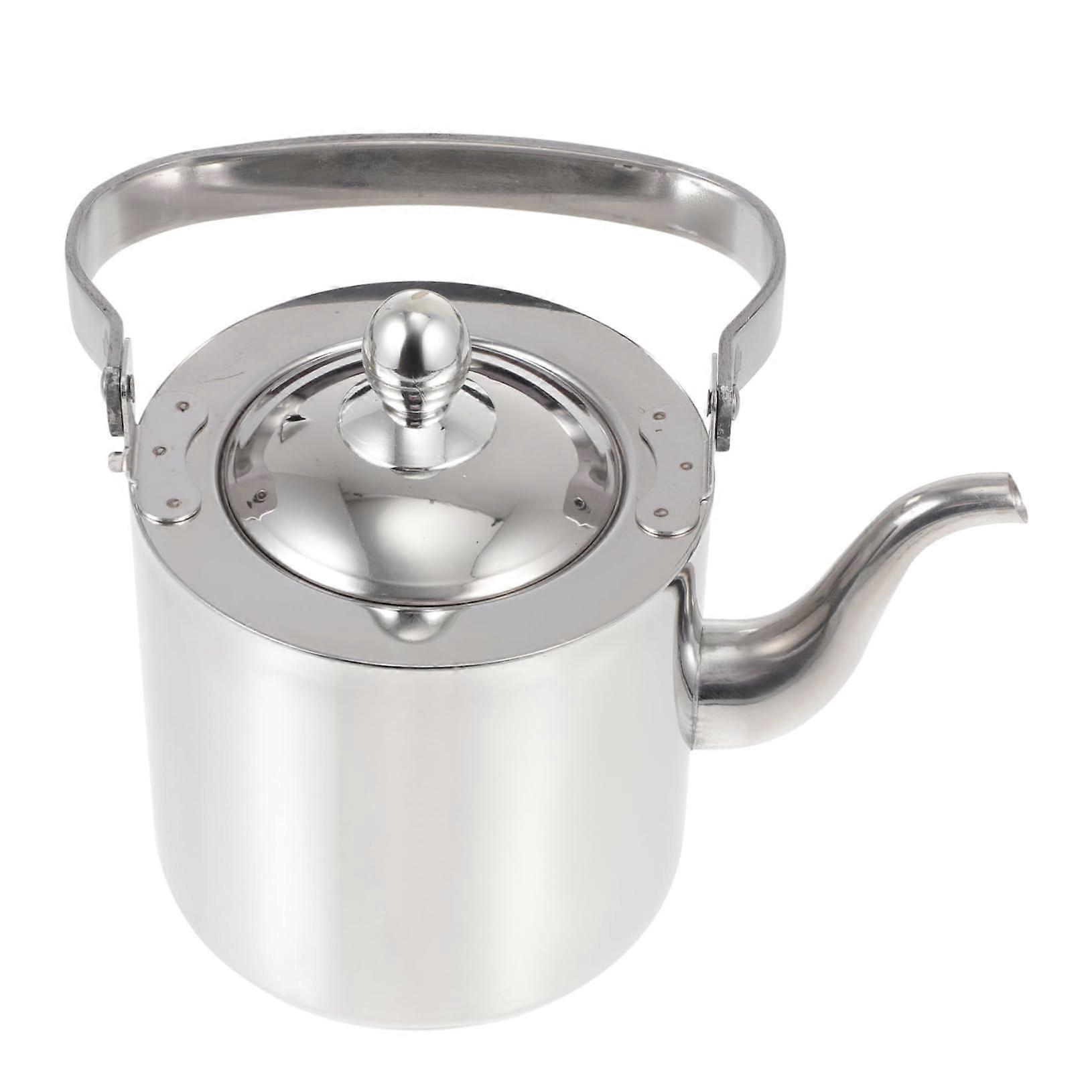 Stainless Steel Teakettle For Camping Capacity Water Boiler With Comfortable Handle Durable, Fast Boiling