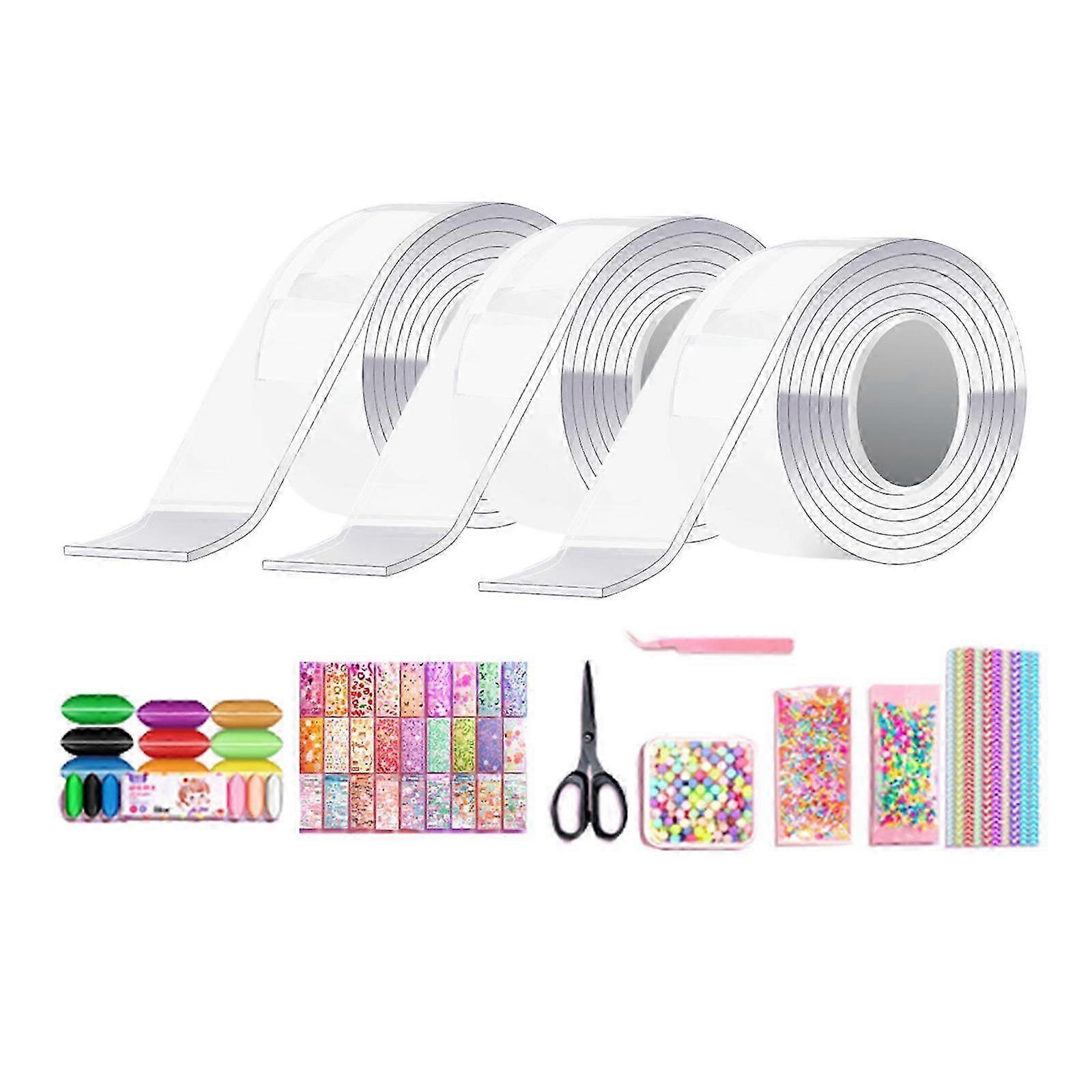 Blow Bubbles Double Sided Tape Waterproof Transparent Tape DIY Crafting